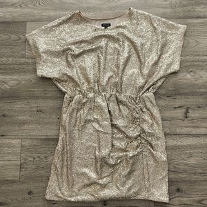 Express | Gold Sequin Dress